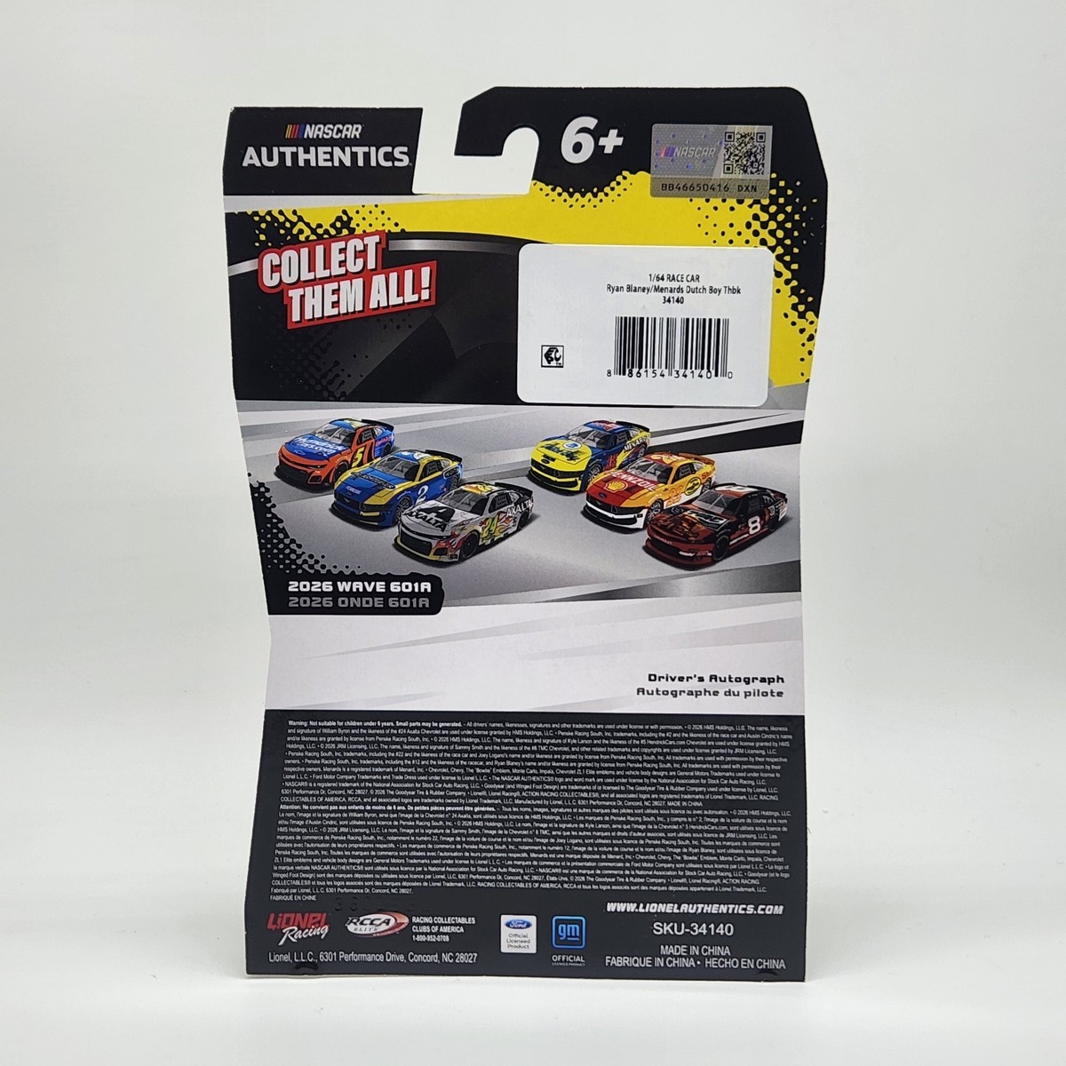 RYAN BLANEY Menards Dutch Boy Throwback 2026 Wave 1A NASCAR