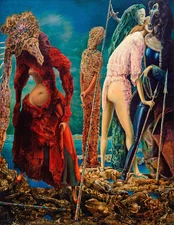 MAX ERNST THE ANTIPOPE SURREALISM ART GICLEE PRINT FINE CANVAS