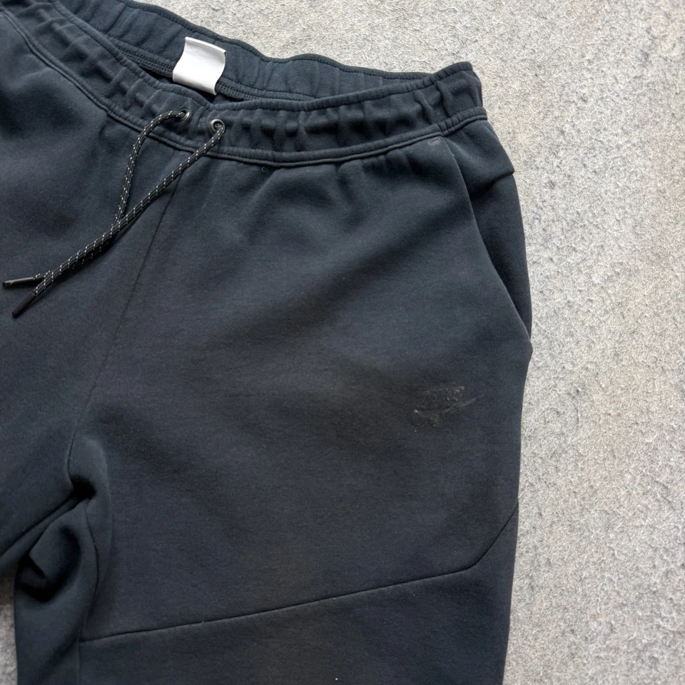 Pantalones de chándal Nike Sportswear Tech polar para hombre XL negros cónicos 28" calce ajustado b038 Foto 4 de 4