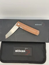 Boker Plus Tenshi Brown Micarta Handle VG10 Folding Knife New 01BO327