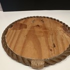 Signed Original Acrylic Seascape Beach Grass Painting on Round Wood beach decor — photo 4