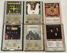 4 Track Cartridge Lot Of 6 GRT Tapes Three Dog Night, Chantays, Lee Dorsey, Etc