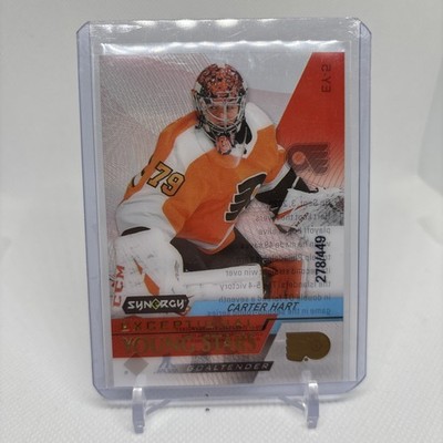 2020-21 Upper Deck Synergy - Exceptional Young Stars Carter Hart #EY-5 Gold /449