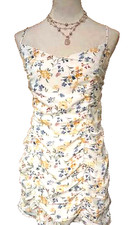 Abercrombie & Fitch Women's -L Dress Mini Adjustable Straps Ruched Floral