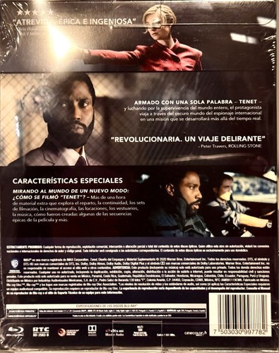 TENET & INCEPTION BR LIMITED Ed STEELBOOKS Christopher Nolan Set SEALED w/CASES - Picture 6 of 12