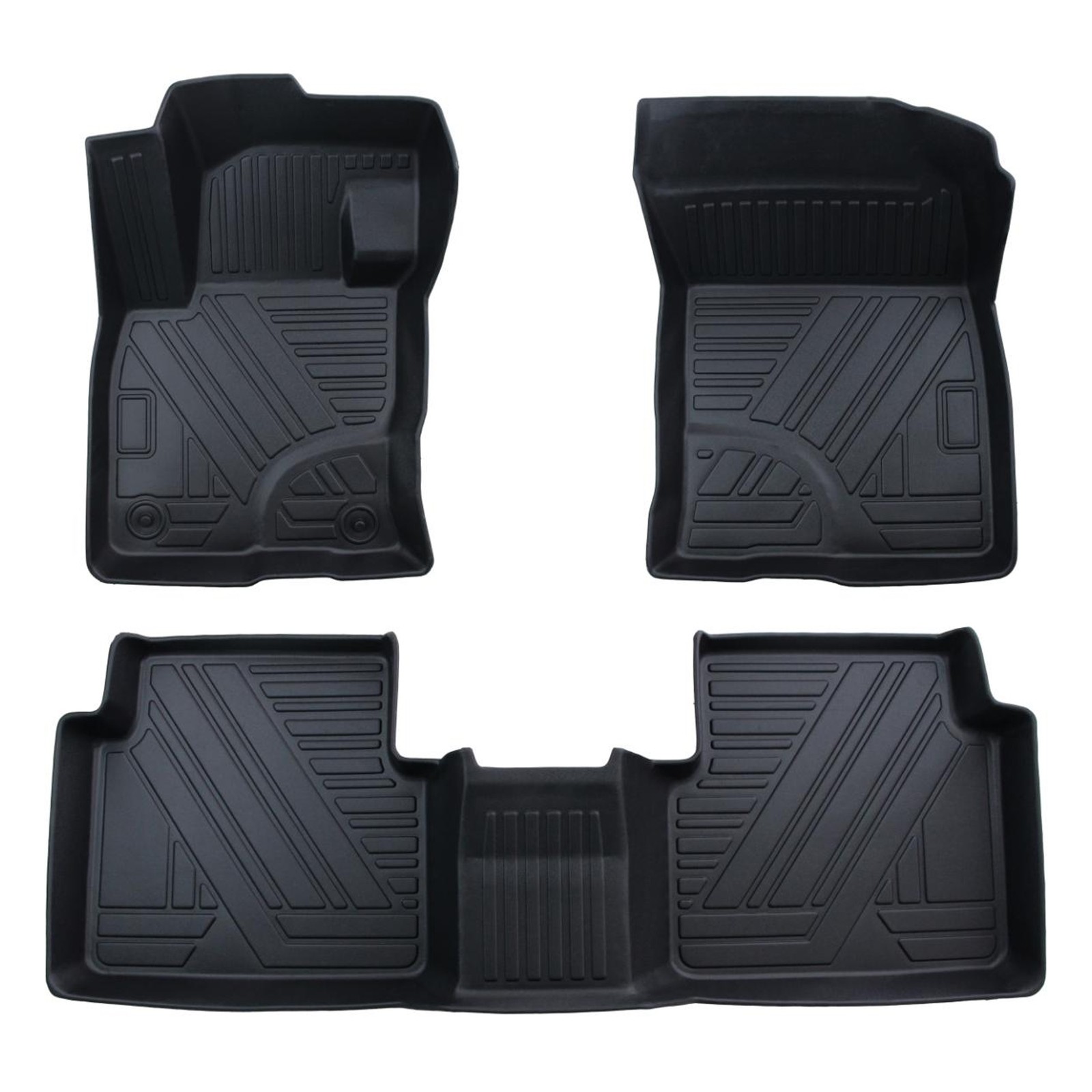 2020-2024 Ford Escape Heavy Duty TPE All-Weather Floor Liners Easy Clean