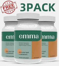 3 PACKS Emma Relief Supplement KONSCIENS KETO for Gut Bloating -180 Capsules