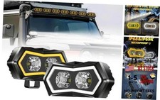 4" LED Pod Lights with Dual-Color DRL for Offroad ATV UTV - 2 Pack
