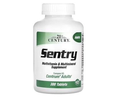  Sentry, Multivitamin & Multimineral Supplement, Tabs 300 Count