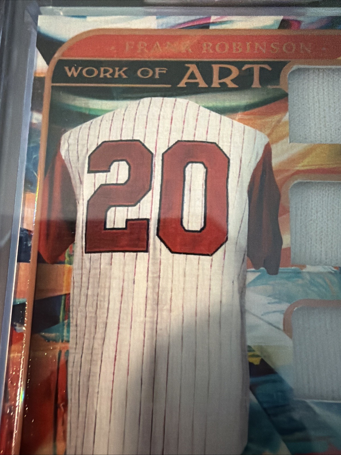 2023 Leaf Art of Sport Frank Robinson Bronze Triple Game-Used Jersey/35  HOF view 4