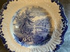 Ridgways Catskill Moss Fairmount Gardens Luncheon Plate Elaborate Raised Border  — photo 7