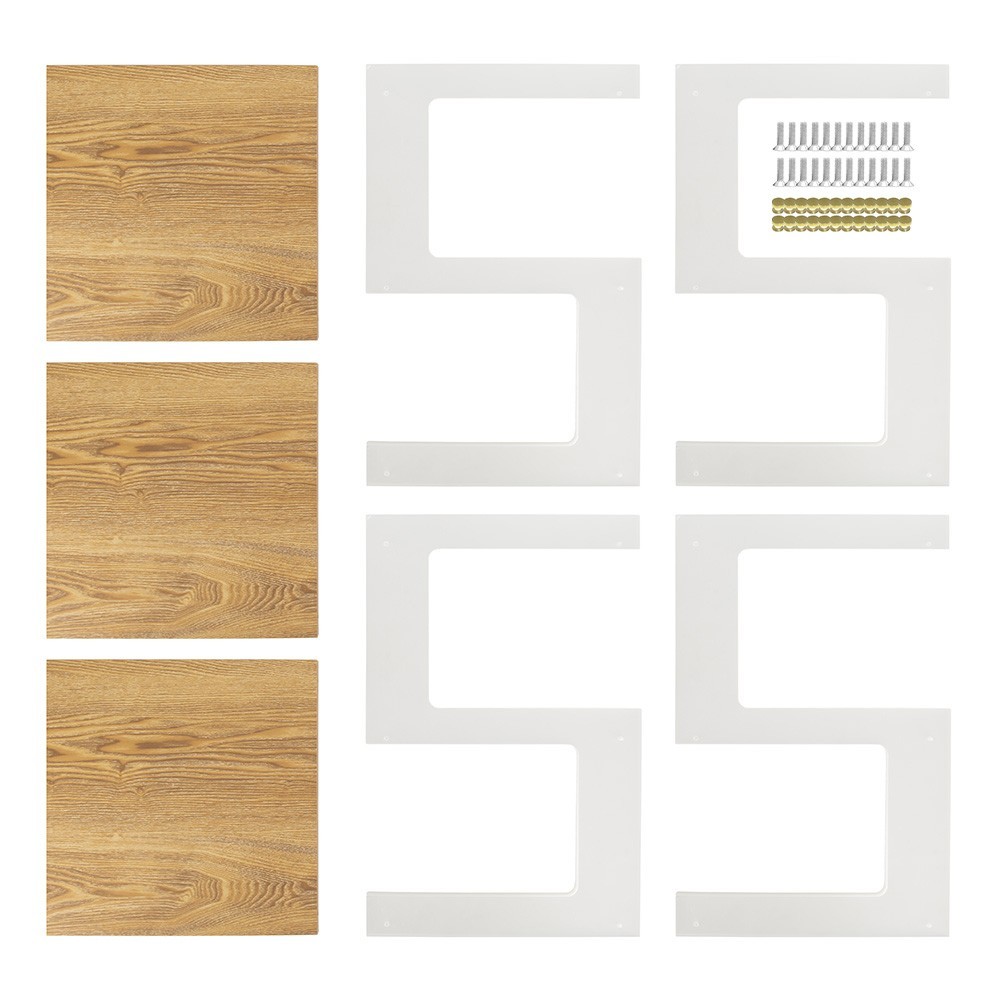 New 3-Tier Premium Wood & Acrylic Display Cabinet with Dust-Proof Cover US