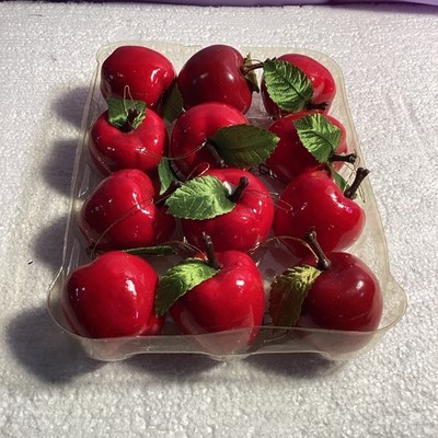 Vintage Red Apple Christmas Ornaments Crafting