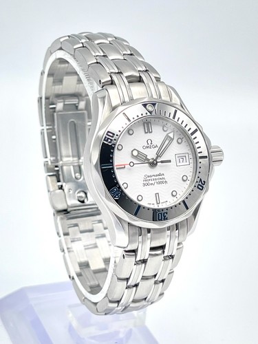 Omega Seamaster Professional 300m 2582.20 White Dial 28mm Ladies Quartz Box - Afbeelding 2 van 12