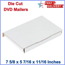 Boxes Fast BFMLRDVD Corrugated Cardboard DVD Mailers 7 5/8 x 5 7/16 x 11/16 Inch