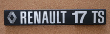 Renault 17 TS - original Oldtimer Typenschild Heckklappe - gebraucht