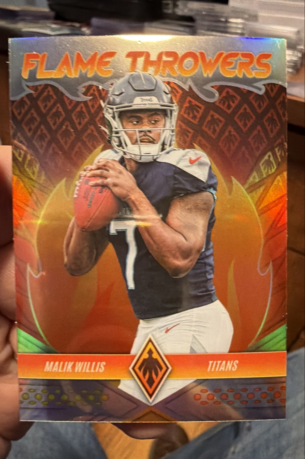 2022 Panini Phoenix - Flame Throwers Malik Willis Silver #FT-29 (RC)