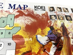 Romance of the Three Kingdoms NES Reference Map/Poster VTG Insert Koei Nintendo