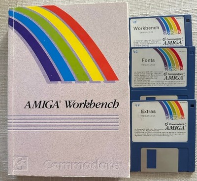 A500/A600/A2000 AMIGA Workbench Buch & 3 Disketten, works ##01 - 26