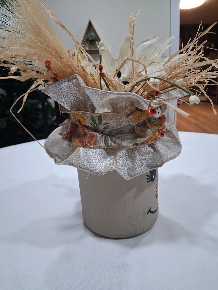 手工秋花瓶装饰秋季感恩节家居装饰秋花瓶 — 第 2/4 张图片