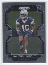 2021 Panini Prizm Base Nahshon Wright Rookie Dallas Cowboys #438