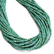 Blue Turquoise Heishi Disc Beads Size 2.5x3mm 15.5" Strand