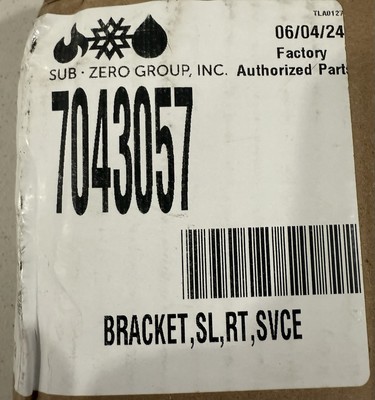 Sub-Zero 7043057 Bracket Slide Right OEM New Same Day Shipping