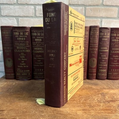 1967-68 FOND DU LAC COUNTY CITY DIRECTORY WISCONSIN BUSINESS DIRECTORY ADVERTISI