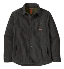 NWT XXL Patagonia Men’s Iron Forge Fleece Lined Jac-Shirt Ink Black Snap