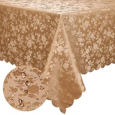 Rectangle Table Cloth, Waterproof Heavy Duty Vinyl Tablecloths, Wipeable Wash...