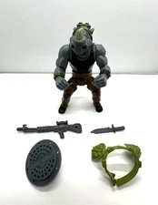 TMNT 1988 Soft Head Rocksteady Teenage Mutant Ninja Turtles 100% Complete