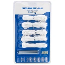 RV Pleated Shade Repair Kit Day Night Window Shade Restringing Kit White
