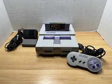 Super Nintendo SNES Console Bundle - Donkey Kong Country - Tested