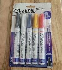 Sharpie Oil-Based Paint Markers Medium Point 5 Ct NEW