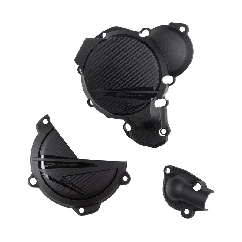 Kit cache moteur Polisport en plastique haute résistance aux chocs