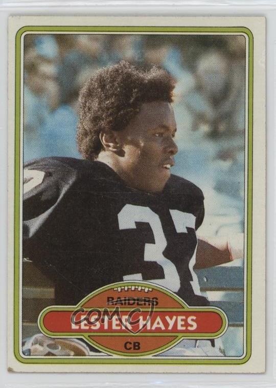 1980 Topps Lester Hayes #195 Rookie RC sq1