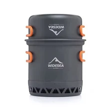 Camping 1.3L Cookware Outdoor Cooking Set Heat Cooker Travel Tableware Pot