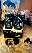 Kids Snowboard Boot Bindings Burton Grom Black Size M 1k-3k NIB