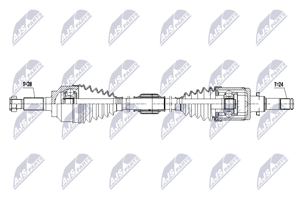 Driveshaft Front Axle Left Manual Transmission NPW-MZ-096 NTY for MAZDA 3 - Image 2