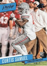 2017 Prestige Football Curtis Samuel rookie card #272 Carolina Panthers RC. rookie card picture