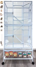 X-LARGE 70" 5-Floors Critters Cage Ferret Chinchilla Glider Rat Mice Squirrel  