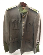 WWI Swiss NCO Army Wool Jacket M1910 or M1915 Feldbluse Tunic + Shoulder Boards
