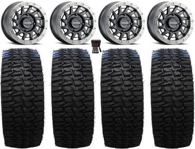 Raceline Squad Bdlk 15'' Wheels Bk +38mm 33'' Desert Race Tires Pioneer 1K / Talon