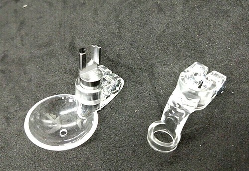 Clear Plastic Glide Foot + Clarity Ruler Foot for Gammill Long Arm Machine - Foto 3 di 4