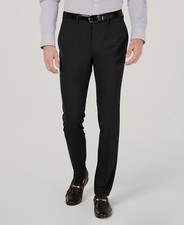  95 Kenneth Cole Reaction Men's Black Skinny Fit Suit Dress Pants Size 34W 32L