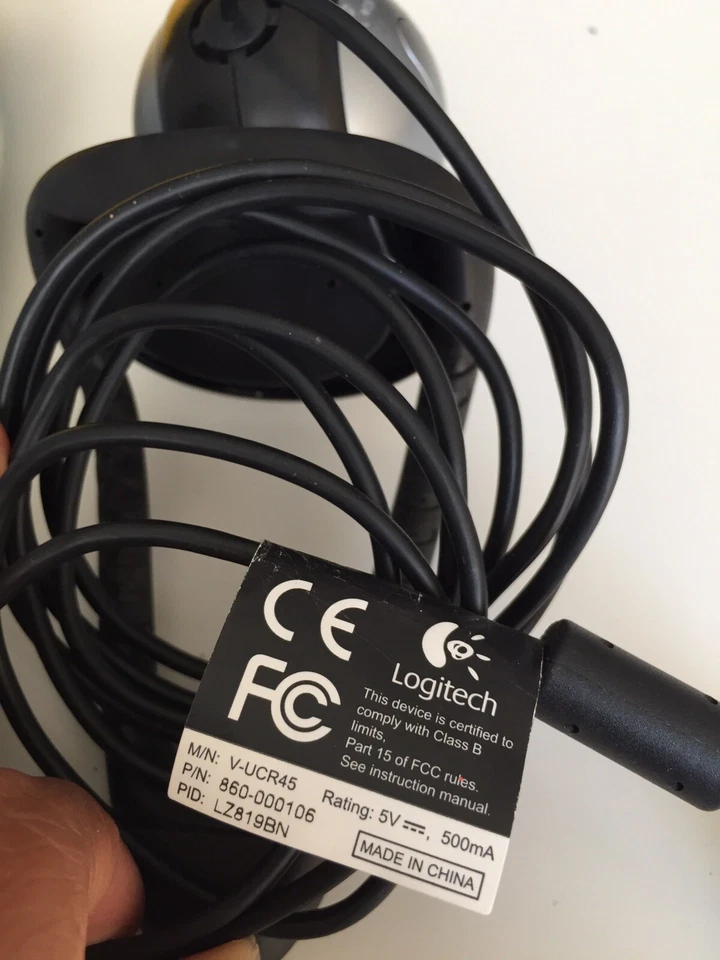 Logitech QuickCam Communicate Deluxe V-UBE43 USB Webcam w/ Privacy Slider Screen - Image 2 of 2