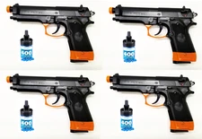 Refurbished Airsoft 4 Pack Beretta 92 Spring Pistol Kits!