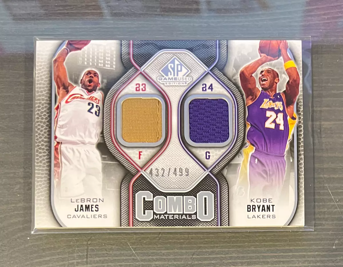 🚨RARE! 2009 Upper Deck SP GAME USED Edition LeBron James and Kobe Bryant🚨