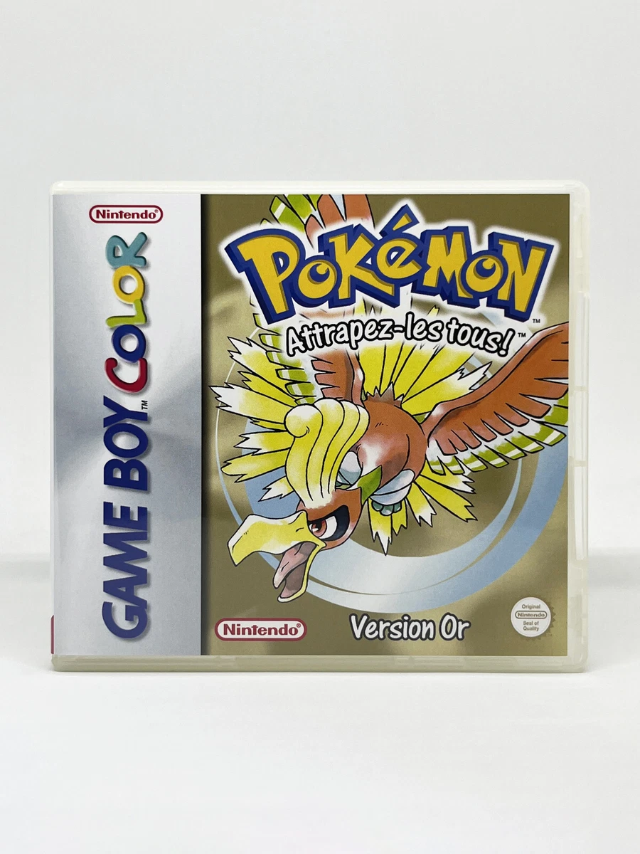 Lot 4 Jeux Pokémon Game Boy - Bleu, Argent, Or, Pikachu - Piles HS