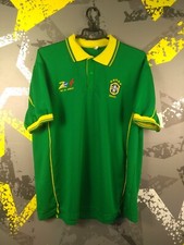 Brazil Team Jersey Vintage Retro Replicas Remake Shirt Official Men Size L ig93